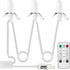 Remote Control Lighting System, 6.5Ft Accessory Cord with 3LED C7 Warm White Bulbs, Built-in 4 Lighting Modes and Timer, Perfect for Halloween Chr...