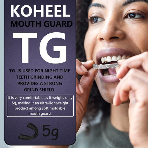 KOHEEL TG Mouth Guard for Teeth Grinding with Forming Tray, Dental Guard That Easy to Use & Perfect fit, Stops Bruxism Night Guard (5 Count)...