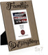 KATE POSH Family is Everything Engraved Leather Picture Frame (5x7-Vertical)...