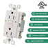 GFCI Outlet Receptacle,1pack,Ground Fault Electric Plugs,125V 15Amp,Weather-Resistant and Tamper-Resistant,GFI UL&CUL Listed White...