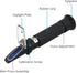 AUTOUTLET Salinity Refractometer for Aquarium Salinity Tester with ATC and Dual Scale 0-100‰ & 1.000-1.070 Specific Gravity Saltwater Tester for S...