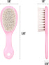3 Piece Baby Hair Brush and Comb Set for Newborns and Toddlers (Pink)...