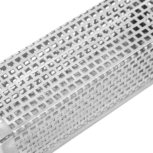 Pellet Smoker Tube 6 Inch Stainless Steel Perforated Wood Pellet Tube Smoker, Smoke Tube Box for Pellets Grill BBQ Cold Smoker Generator Tube, for...
