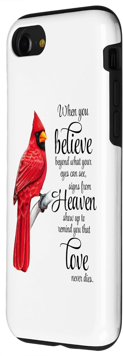 iPhone SE (2020) / 7 / 8 Cardinal Red Bird Sign from Heaven Angel Case...