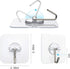 Adhesive Hooks Removable Wall Hooks 13 LB Ceiling Hook Transparent Seamless Waterproof and Oil Proof for Cabinet Kitchen Bathroom Ceiling Office W...