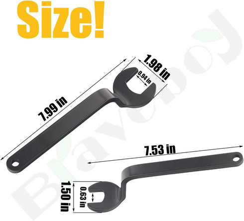 RA1152 Offset Router Wrenches Compatible With Bosch 1619EVS, 1613, 1613EVS, 1613AEVS, 1617EVS Plunge Routers - for Router Bit-Changing, Including ...