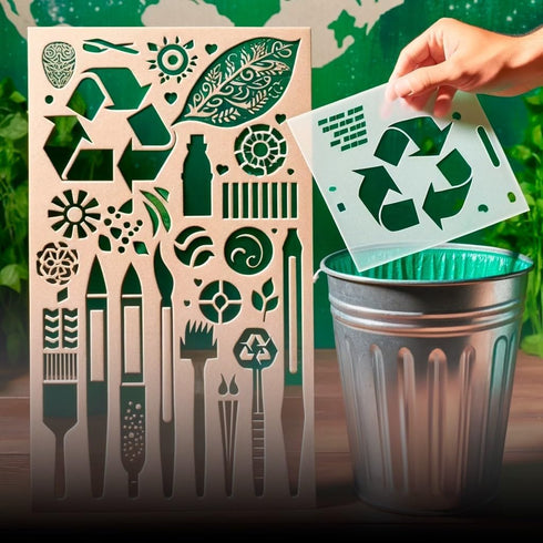 Shoe Print Stencil 8 inches Stencil Template Mylar Cutout Plastic Sign Sheet DIY Supplies for Airbrush Painting for Airbrush Painting Drawing and ...