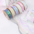 BBJ WRAPS Luxury Iridescent Fishtail Yarn Gift Ribbons for flowers Bouquet Packaging Korean Sheer Organza Wired Ribbon for Valentine's Day Wedding...
