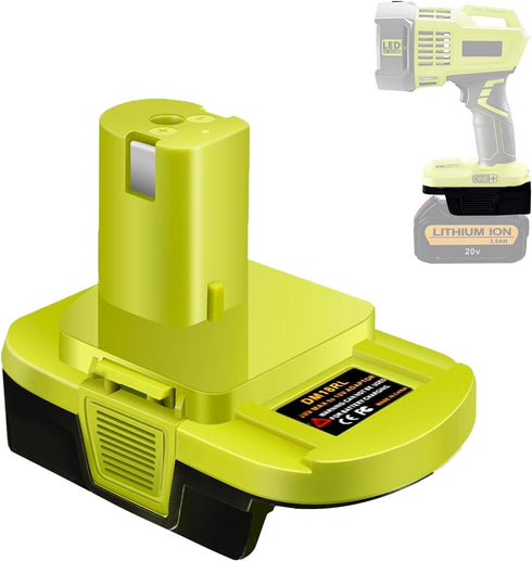 DM18RL Battery Adapter for Dewalt/Milwaukee to Ryobi Battery Adapter, Convert for Dewalt 20V Llithium Battery to Ryobi Tool 18V P105 P107 P108 Bat...