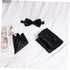 Mens Cummerbund and Bow Tie Set Pocket Square Bow Tie Black Mens Formal Satin Bowtie and Cummerbund Set Gentlemen Suit Accessories for Business We...