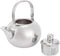 Tea Pots, Tea Pots with Infuser for Stove Top 14cm Stainless Steel Teapot Teapot with Infuser Tea Kettle for Loose Leaf and Tea Bags...