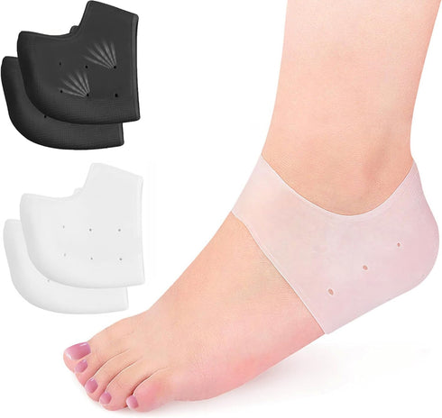 Wonderwin Gel Heel Cups,Breathable Heel Protectors for Cracked Heels, Heel Spurs, Plantar Fasciitis,Medical-Grade Heel Cups for Men & Women's Heel...