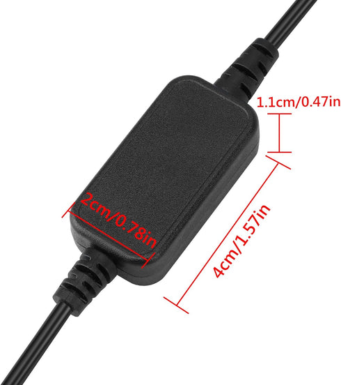 DROK USB to 9v, 5v to 9v USB Boost Converter, USB Cable DC 5v Step Up to 9v, 1.5A Power Regulator Line with 5.5mm Port 1.2 Meter Length...