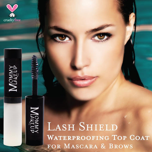 Lash Shield Waterproofing Top Coat for Mascara & Brows, Waterproof, Tear-proof, Smudge-proof Mascara Fixer That Lasts All Day, Clear Waterproof Ma...