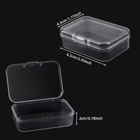 Bead Organizer Box, Small Clear Plastic Beads Storage Containers Box, Bead Organizers with Lid, Mini Storage Box Use for Diamond Art?DIY Crafts?Pi...