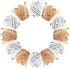 200pcs Tulip Cupcake & Muffin Tins Liners, 2” Standard Newspaper Pattern Paper Baking Cups Nature and White...