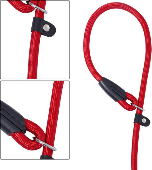 4pcs Dog Slip Lead 5ft Slip Lead Leash No Pull Training Leash for Small Medium Dogs Walking Running Training...