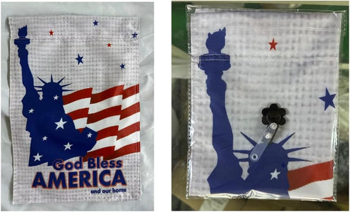 Statue of Liberty Garden Flags, God Bless America Sign 12 x 18 in - Truely Double Sided - also functional for Memorial Day - Garden Decor Outside ...