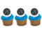 Hockey Puck Ring Cake Cupcake Topper (24-Pack)...