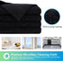 HOMEXCEL Microfiber Cleaning Cloth Black, 12 Pack Premium Microfiber Towels for Cars, Lint Free, Scratch-Free, Highly Absorbent, Reusable Cleaning...