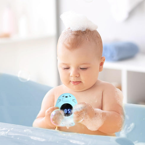 Baby Bath Thermometer & Room Thermometer for Infants - Bath Tub Water Temperature Thermometer with Safety Temp Warning - Otter Floating Bath Toy f...