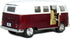 KiNSMART 1962 Volkswagen Classic Bus 1:32 Scale 5" Die Cast Metal Model Toy Car Maroon...