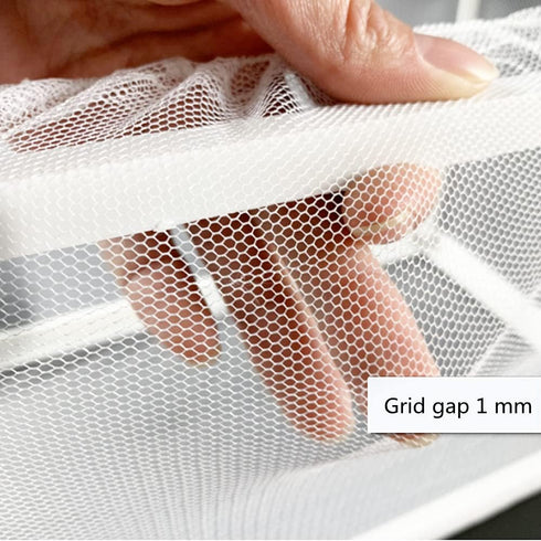 2pcs Large Size Fish Tank Breeder Net,Nylon Mesh Fish Fry Hatchery Breeder Box Separation Net Incubator Mesh, with Suction Cup...