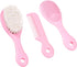 3 Piece Baby Hair Brush and Comb Set for Newborns and Toddlers (Pink)...