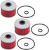 3pcs Oil Filter O-Ring Compatible with 113 HF113 ATC250ES ATC350X TRX250 TRX300 TRX350 TRX400EX TRX420FE TRX450ES TRX500FE XL250R XL350R XL600R XR...