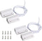 Aoje-Link RC-38A NO Wired Magnetic Door Switch Window Sensor Alarm for Home Security Access Control and Burglar Alarm Systems White 2pcs...