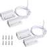 Aoje-Link RC-38A NC Wired Magnetic Door Switch Window Sensor Alarm for Home Security Access Control and Burglar Alarm Systems White 2pcs...