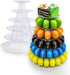 6 Tier Macaron Tower Stand for Wedding Birthday Party,Plastic Display Stand for Cupcake Cake2...