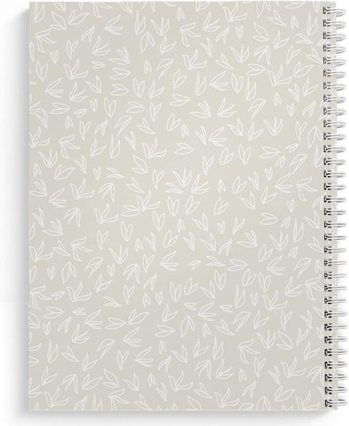 Softcover Everything Is Fine 8.5" x 11" Snarky Spiral Notebook/Journal, 120 Daily Planner Pages, Durable Gloss Laminated Cover, White Wire-o Spira...
