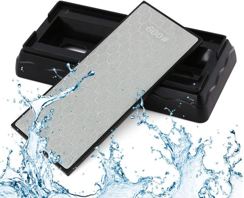 Double-sided Diamond Sharpening Stone,YCAMMIN Knife Sharpener Stone diamond sharpener Honeycomb Surface Plate with Non-slip Base for Scissors Kniv...