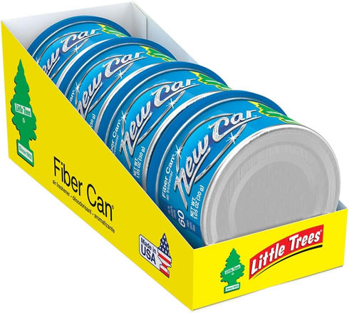 LITTLE TREES Car Air Freshener. Fiber Can Provides a Long-Lasting Scent for Auto or Home. Recycled Fiber. New Car, 4 Air Fresheners...