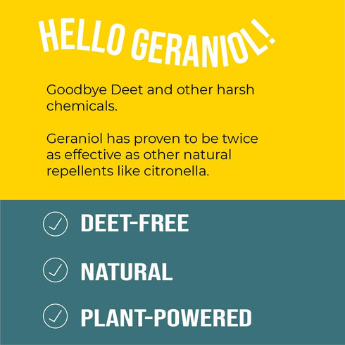 Geraniol Bug Balm, Bug Spray Alternative Travel Size Repellent, DEET Free Mosquito Shield for Kids, Natural Travel Size Mosquito Repellent Wipes A...