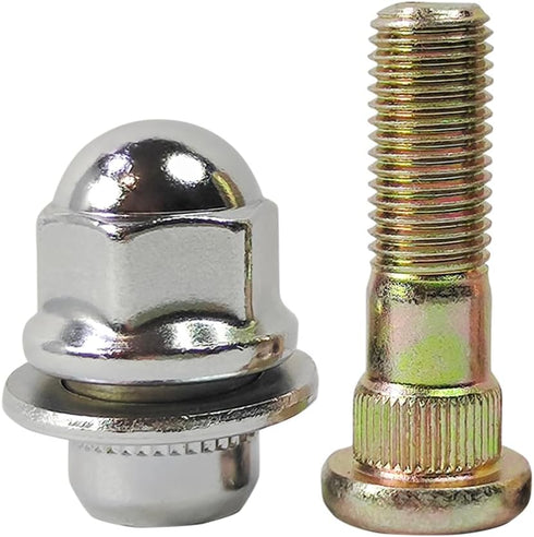 Mysttoo M12x1.50 Chrome Wheel Lug Stud Nut Set Compatible with Mitsubishi Outlander Lance Montero Mirage Eclipse Endeavor Galant 3000GT Montero Sp...
