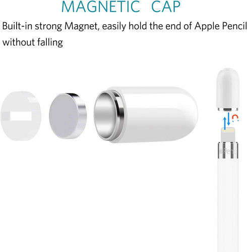 CoBak Replacement Cap for Apple Pencil, Magnetic Protective Cap Cover iPencil Cap for iPad Pencil(2 Pack)...