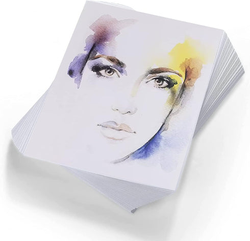 Watercolor Paper Bulk, 8.5x11 inches, 25 Sheets (180gsm) Artist Paper - Watercolors, Mixed Media, Drawing and Art Journaling...
