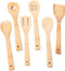 Huji Bamboo Wooden Spoons For Cooking Set Wooden Spatula Spoon Nonstick Kitchen Utensils...