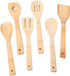 Huji Bamboo Wooden Spoons For Cooking Set Wooden Spatula Spoon Nonstick Kitchen Utensils...