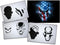 UMR-Design AS-062 ami skull Airbrush Stencil Template Step by Step Size M...