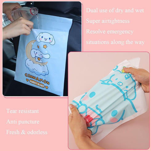 Disposable Car Trash Bags 60 PCS Easy Stick-On Portable Car Garbage Bags, Waterproof Leak Proof Vomit Bags, Self Adhesive Cleaning Bags for Cars...