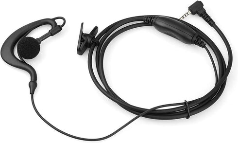 Retevis RT20 2 Way Radio Earpiece 1 Pin 2.5mm with Speaker Mic, Compatible with Retevis RT20 Walkie Talkies, C Shape Earhook Lightweight Walkie Ta...