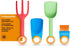 Fiskars Kids Garden Tool Set (4-Piece) - Ages 3+ Educational Toys for Yard Work - Cultivator, Trowel, Scoop and Brush with Organizational Hang Hol...