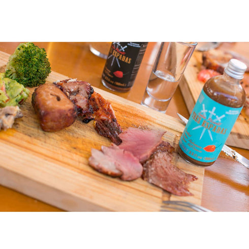 Tres Espadas | Habanero Hot Sauce | Habanero Pepper | Mexican Gourmet Recipe | Hot Sauce Bottle 3.5 fl oz | Orange Roasted Habanero Flavor...