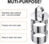 uxcell 1 Set Round Cake Ring, Stainless Steel Dessert Mousse Rings with Pusher for Biscuit, Mousse Cake, Dessert, Silver...