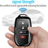 Compatible with Toyota Key Fob Cover with keychain,Key Shell Case for 2025 Camry,2021-2025 Venza,RAV4 Prime,Sienna, 2019-2025 Land Cruiser,Fortune...