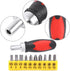 Hex Socket Star Shape Drive Screwdriver Set Manual 1/4" Screwdriver Kit Screw Driver Set with 10 Driver Bits for Fixtures Appliances Computers...