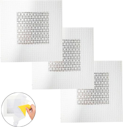 3 Pcs 2 Inch Wall Patch Repair,Drywall Repair Patch Self Adhesive Drywall Patch and Fiberglass Repair Kit,Heavy Duty Dry Wall Hole Repair Patch fo...